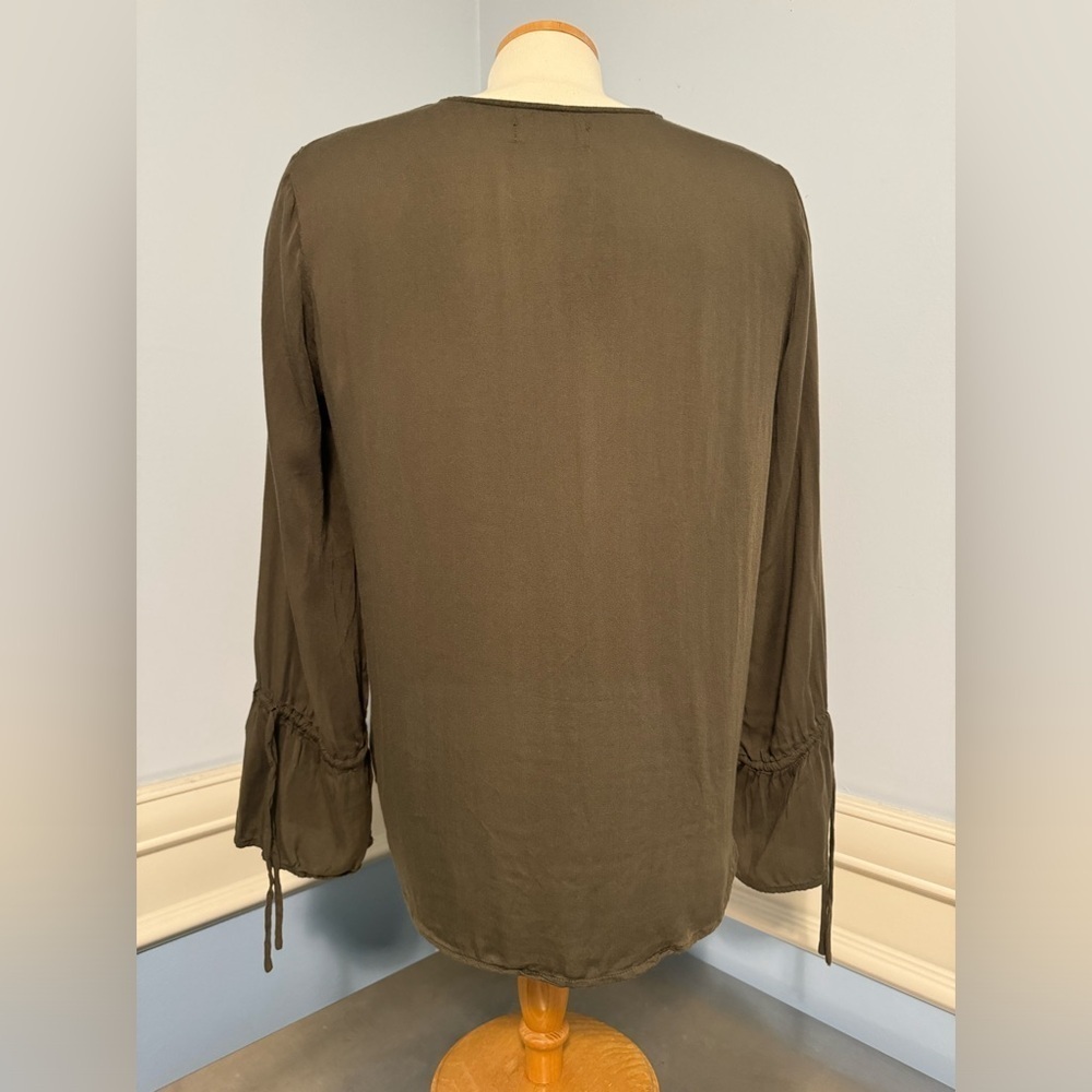 Mustard Seed - crossover long sleeve blouse - Picture 2 of 9